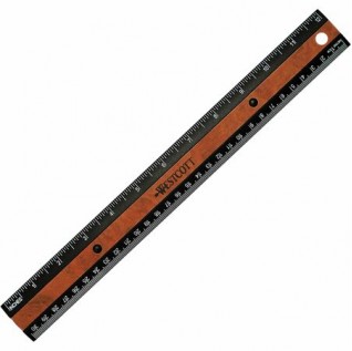 Wholesale  Rulers & Tape Measures: Discounts on Westcott Faux Burled Wood Ruler ACM14077