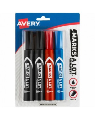Wholesale Writing & Glue Sticks: Discounts on Avery Regular Desk Style Permanent Markers AVE07905