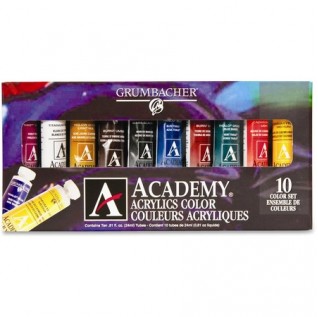 Wholesale Molotow Paints: Discounts on Grumbacher Acrylic 10-Color Paint Set GRUC1030