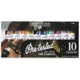 Grumbacher Oil 10-Color Paint Set