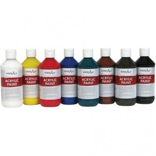 Handy Art Acrylic Paint 8 oz - 8 / Set - Assorted