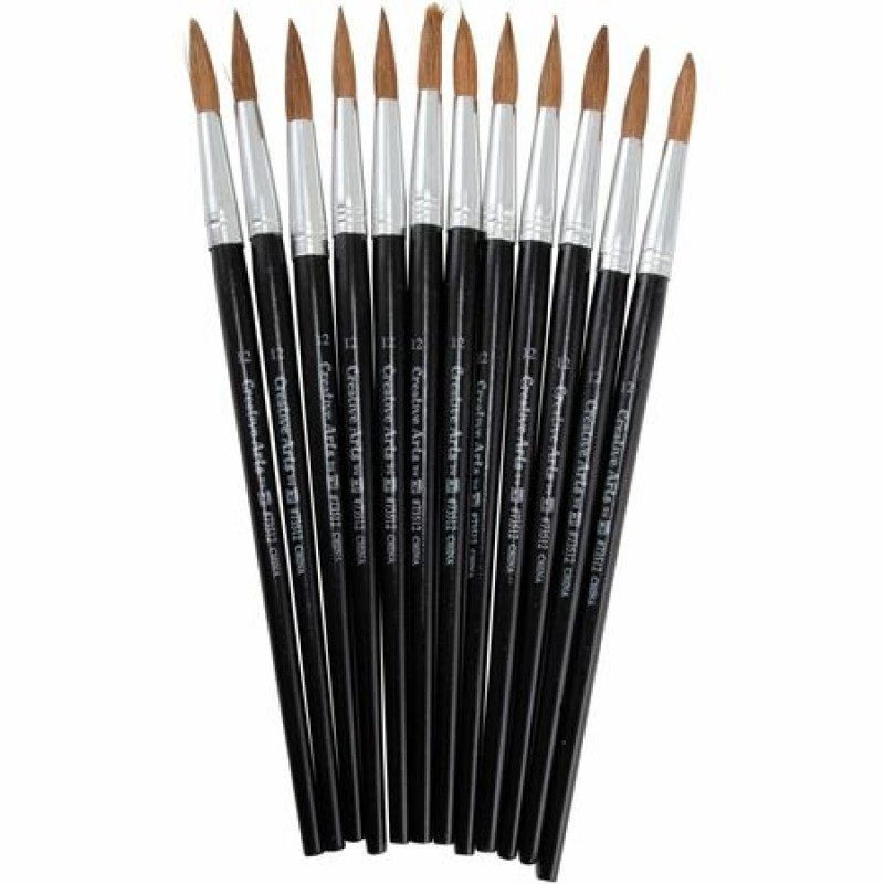 Wholesale Paint Brushes/Rollers & Accessories: Discounts on CLI Round Camel Hair Paint Brushes LEO73512