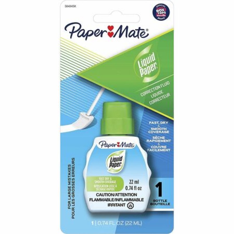 Paper Mate Liquid Paper Fast Dry Correction Fluid