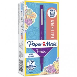 Paper Mate Flair Point Guard Felt Tip Marker Pens