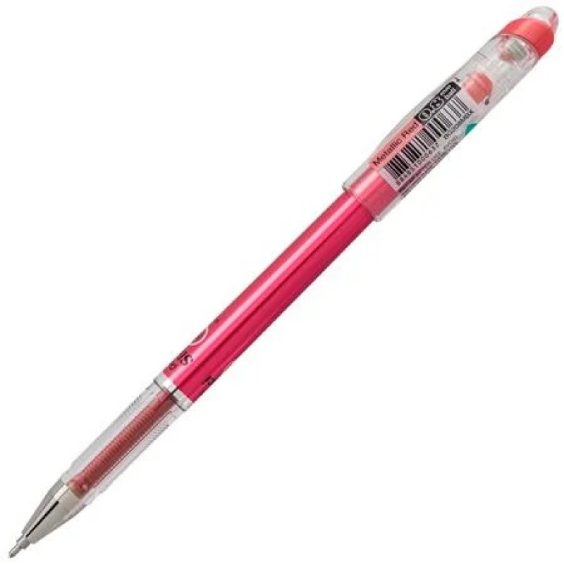 Pentel Arts Slicci METALLIC (0.8mm) Needle Tip Med Gel Pen Red Metallic Ink