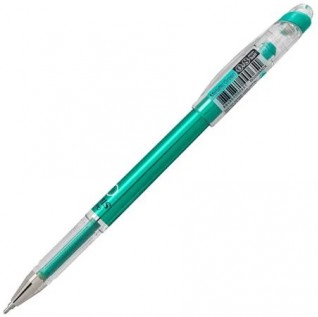 Pentel Arts Slicci METALLIC (0.8mm) Needle Tip Med Gel Pen Green Metallic Ink
