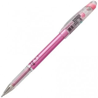 Pentel Arts Slicci METALLIC (0.8mm) Needle Tip Med Gel Pen Pink Metallic Ink