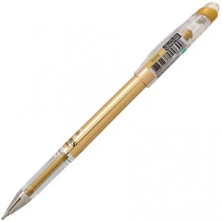 Pentel Arts Slicci METALLIC (0.8mm) Needle Tip Med Gel Pen Gold Metallic Ink