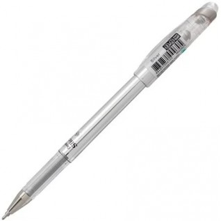 Pentel Arts Slicci METALLIC (0.8mm) Needle Tip Med Gel Pen Silver Metallic Ink