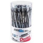 EnerGel RTX Retractable Liquid Gel Pen, (0.7mm) Metal Tip, Medium Line, Canister Red Ink 36pk
