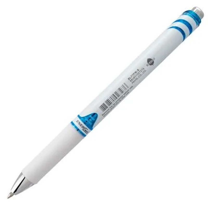 EnerGel RTX Retractable Liquid Gel Pen, (0.7mm) Metal Tip, Medium Line, Turquoise Ink