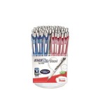 EnerGel Pearl Retractable Liquid Gel Pen, (0.7mm) Metal Tip, Medium Line, Black Accent, Black Ink 2-Pk