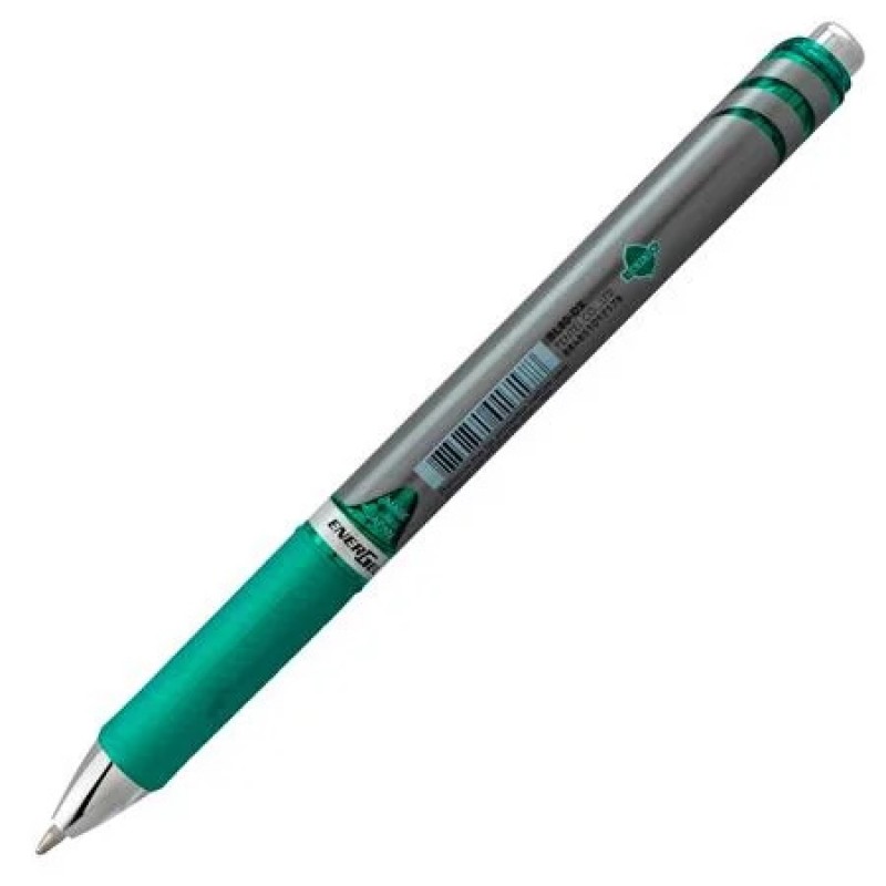 UPC 884851017178† EnerGel RTX Retractable Liquid Gel Pen, (1.0mm) Metal Tip, Bold Line, Green Ink