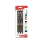 EnerGel RTX Retractable Liquid Gel Pen, (1.0mm) Metal Tip, Bold Line, Blue Ink 3-Pk