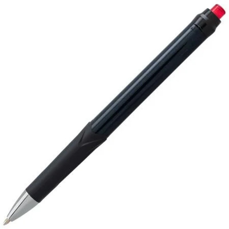 GlideWrite Signature Ballpoint Pen Black Barrel, (1.0mm) Medium line, Red Ink