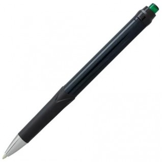 GlideWrite Signature Ballpoint Pen Black Barrel, (1.0mm) Medium line, Green Ink
