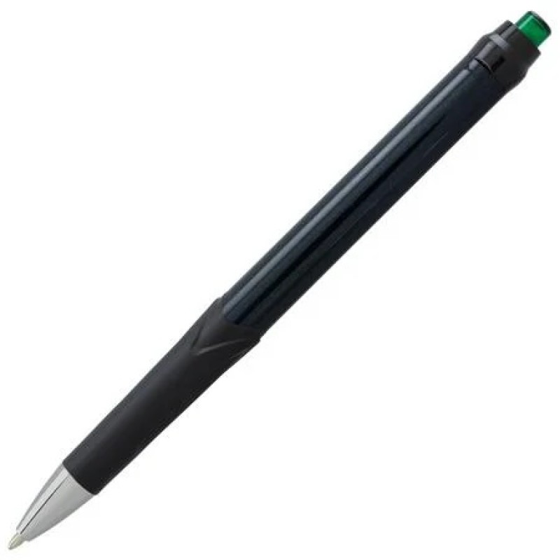 GlideWrite Signature Ballpoint Pen Black Barrel, (1.0mm) Medium line, Green Ink