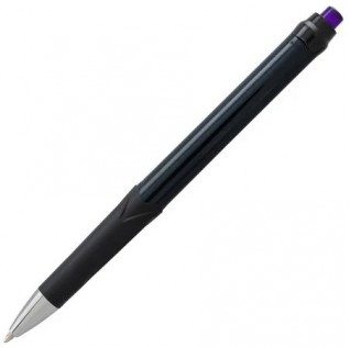 GlideWrite Signature Ballpoint Pen Black Barrel, (1.0mm) Medium line, Violet Ink