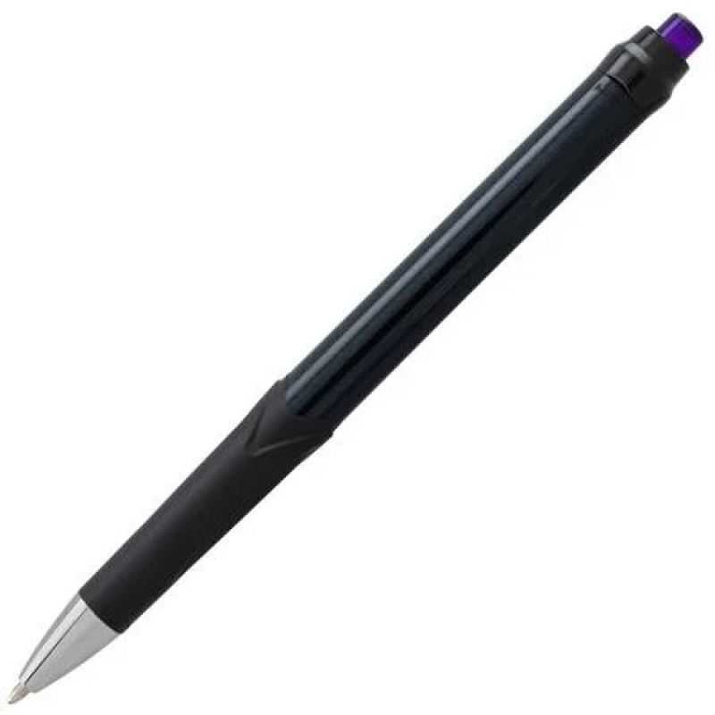 GlideWrite Signature Ballpoint Pen Black Barrel, (1.0mm) Medium line, Violet Ink