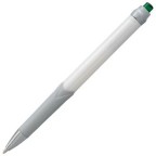 GlideWrite Signature Ballpoint Pen Pearl White Barrel, (1.0mm) Medium line, Green Ink
