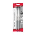 GlideWrite Signature Ballpoint Pen, (1.0mm) medium, white barrel,  Black Ink, 2-pk