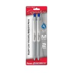 GlideWrite Signature Ballpoint Pen, (1.0mm) medium, white barrel, Blue Ink, 2-pk