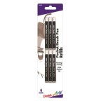 Pentel Arts Pocket Brush Refills, Black Ink 6-Pk