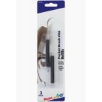 Refills for Pentel Arts Pocket Brush, Sepia Pigment Ink, 6-pk