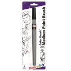 Pentel Arts Color Brush with Pigment Ink, Medium Tip, Black Ink 1-Pk