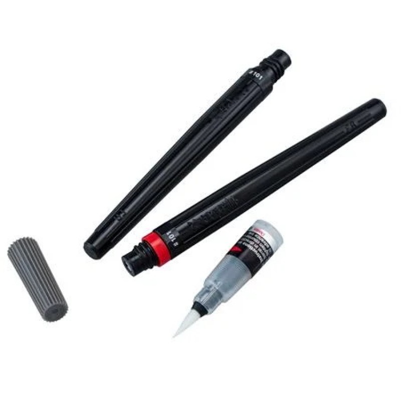 Pentel Arts Color Brush Refills, Black Ink, 2-Pk