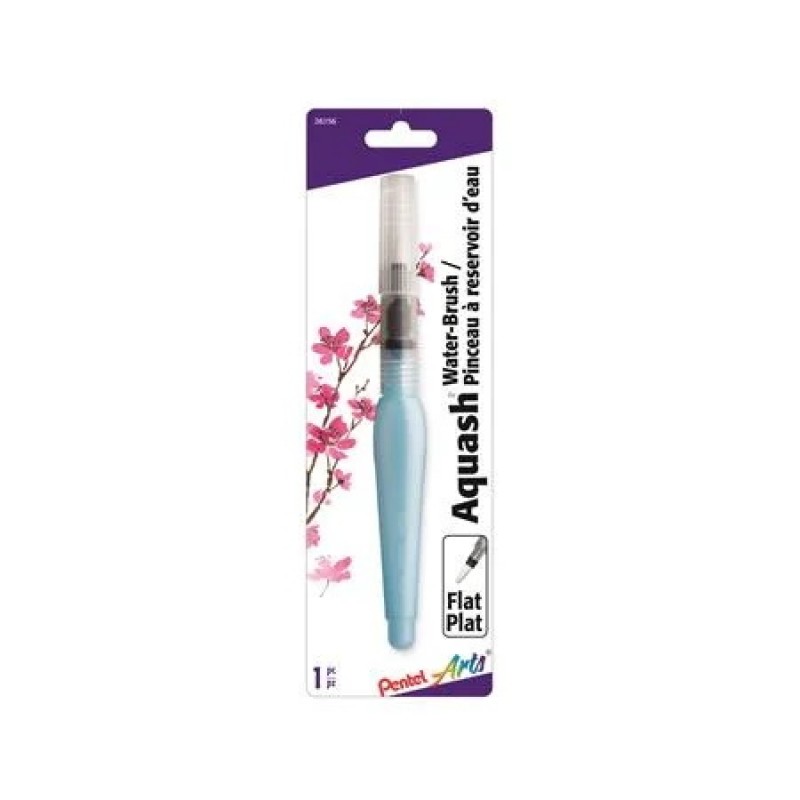 Pentel Arts Aquash Water Brush, Flat Tip,1-Pk Carded