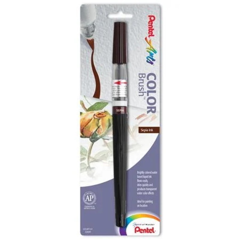 Pentel Arts Color Brush Sepia 1-Pk