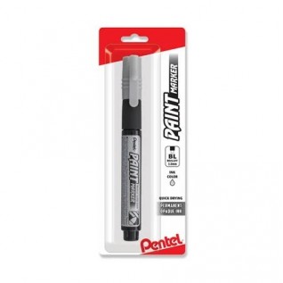 Paint Markers, Medium Bullet Point, Silver Ink, 1-pk