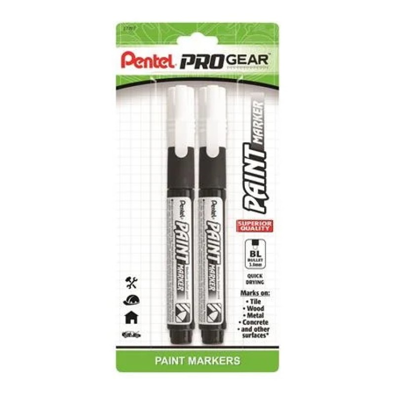 Pentel ProGear Paint Marker - White Ink, 2-pk