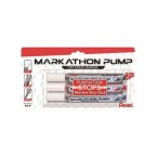 Markathon Pump Dry Erase Marker, Chisel Tip, Assorted Colors (A,B,C), 3-pk