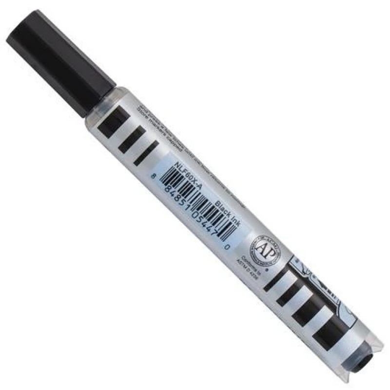 Markathon Pump Permanent Marker, Chisel Tip, Black Ink