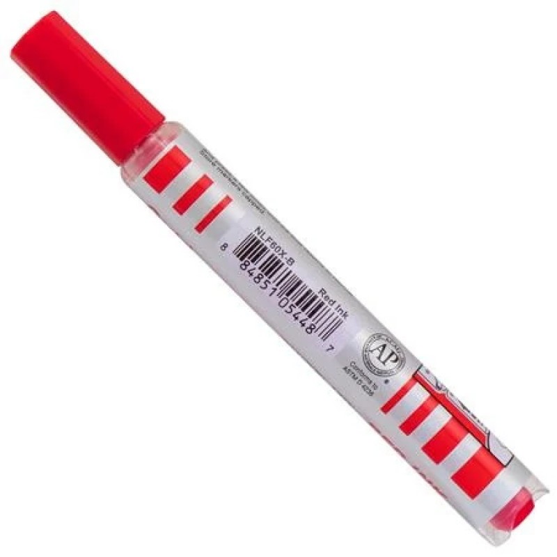 Markathon Pump Permanent Marker, Chisel Tip, Red Ink
