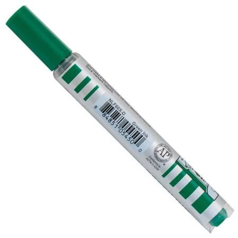 Markathon Pump Permanent Marker, Chisel Tip, Green Ink