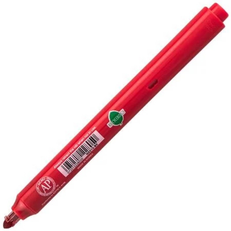 Handy-Line S Retractable  Permanent Marker, Fine Bullet Tip, Red Ink