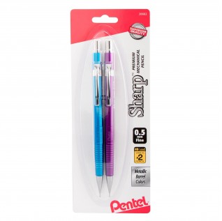UPC 072512266625 Sharp Mechanical Pencil (0.5mm) Metallic Barrels, Assorted Barrel Colors (MC/MV), 2-Pk