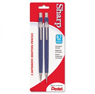 Sharp Mechanical Drafting Pencil, 0.7 mm, Blue Barrel, 2/Pack