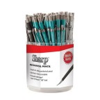 Sharp Mechanical Pencil, (0.9mm) Metallic Barrels, Assorted Barrel Colors (K/N/P/Z), Open Stock Spinner Display - 60 Pieces