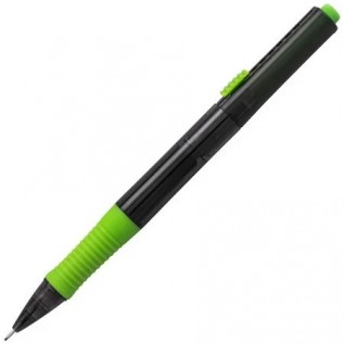 QUICK CLICK POP Mechanical Pencil, (0.7mm) Medium 2B Lead, Black Barrel w/Green Trim