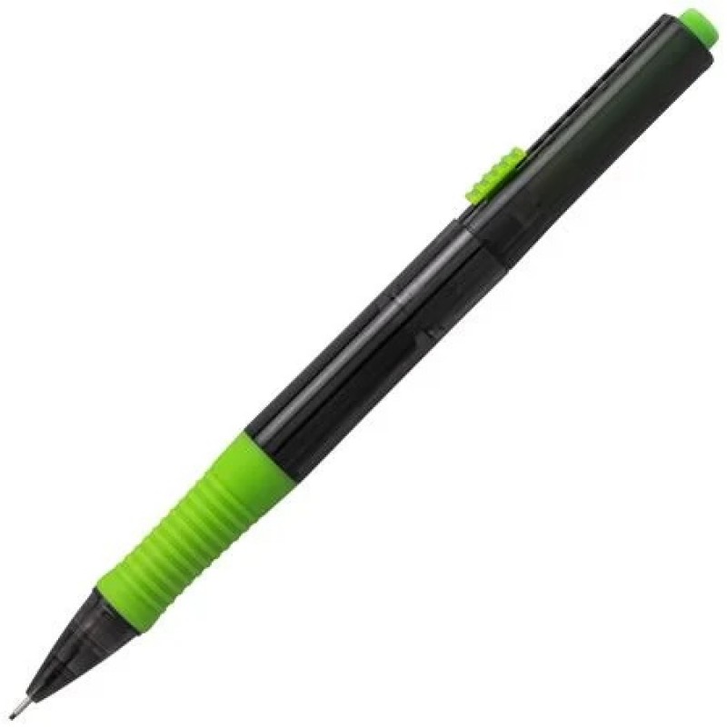 QUICK CLICK POP Mechanical Pencil, (0.7mm) Medium 2B Lead, Black Barrel w/Green Trim
