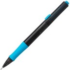 QUICK CLICK POP Mechanical Pencil, (0.7mm) Medium 2B Lead, Black Barrel w/Sky Blue Trim