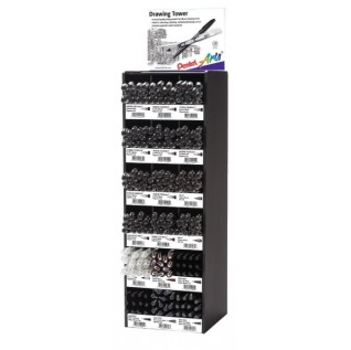 Pentel Arts Pointliner Pen Tower Display - 216 Pieces