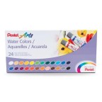 Pentel Arts Water Colors Assorted Colors, 24-Pk
