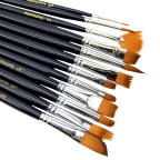 Artist paint brush set nylon hair watercolor acrylic oil painting supplies