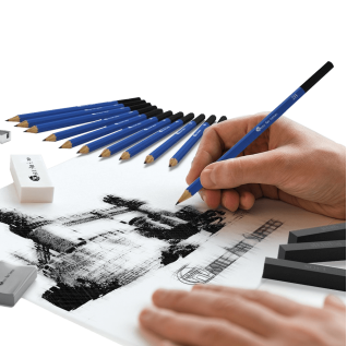 Castle art supplies drawing and sketching pencil art set