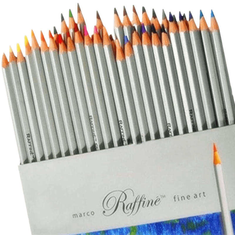 Marco 72 colors art drawing oil base non toxic pencils set for artist sketch